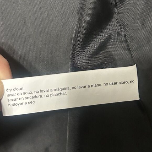 Eloquii Black Blazer Open Front Notched Lapel Size 18 - Picture 9 of 11